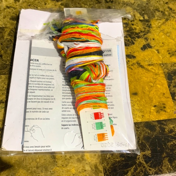 Cross Stitch Kit. Owls Trio 5 x 7 inch - Picture 3 of 5